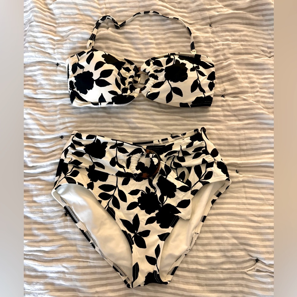 Kate Spade Bandeau Swimsuit L